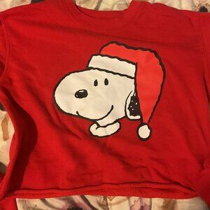 Snoopy Peanuts Cropped christmas sweater